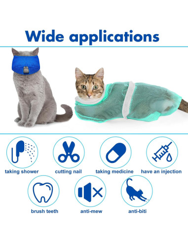 Set de Aseo para Gatos 10 Piezas Kritkin - Bolsa de Baño y Herramientas