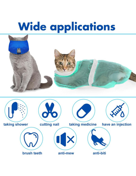 Set de Aseo para Gatos 10 Piezas Kritkin - Bolsa de Baño y Herramientas