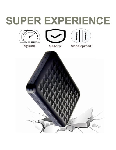 Disco Duro Externo Portátil Tianken 750GB USB 3.0 Negro