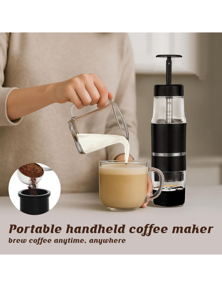Máquina de Café Prensa Francesa Portátil PIQUEBAR GL-HCM210 60ml Máquina de Café Prensa Francesa Portátil PIQUEBAR GL-HCM210 60ml