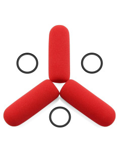 Filtro de Viento Rojo LEFXMOPHY para Micrófono David Clark