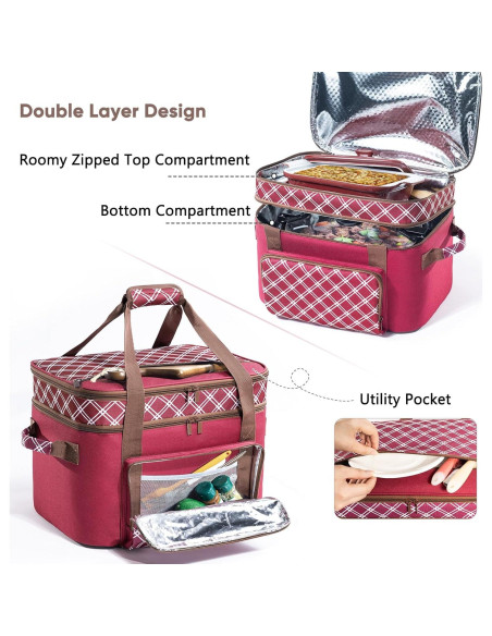 Bolsa de Transporte para Olla de Cocción Lenta BAGSPRITE 6-8 Qt