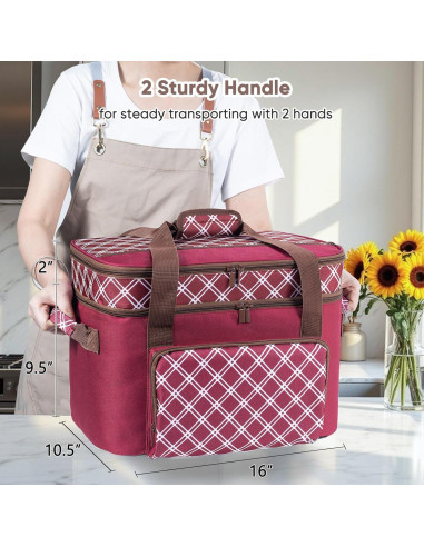 Bolsa de Transporte para Olla de Cocción Lenta BAGSPRITE 6-8 Qt