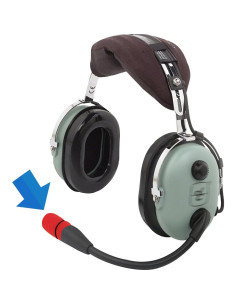 Filtro de Viento Rojo LEFXMOPHY para Micrófono David Clark 2