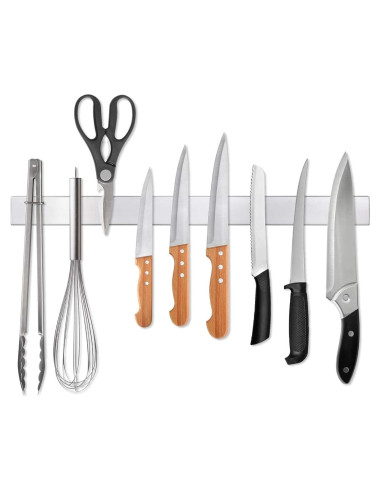 Barra Magnética para Cuchillos Ninonly 50.8 cm Acero Inoxidable