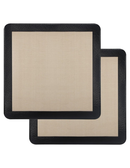 2 Tapetes de Silicona para Hornear 30x30 cm Sun3drucker
