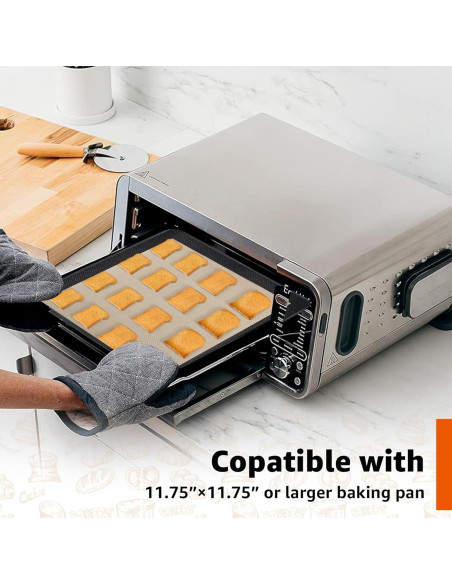 2 Tapetes de Silicona para Hornear 30x30 cm Sun3drucker