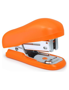 Grapadora Mini Rapesco 1410 Naranja 12 Hojas 1000 Grapas