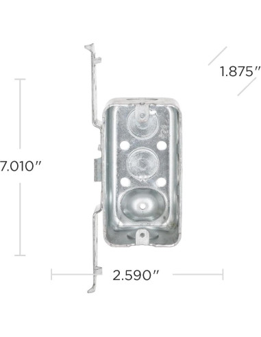 Caja Útil RACO 662 10.16x5.08x4.78 cm Metal Gris