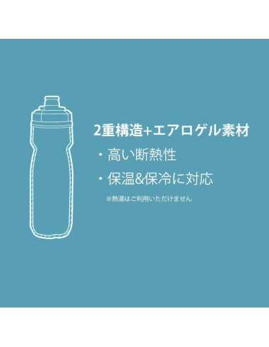 Botella de Agua Aislada CamelBak Podium Chill 710ml Negra