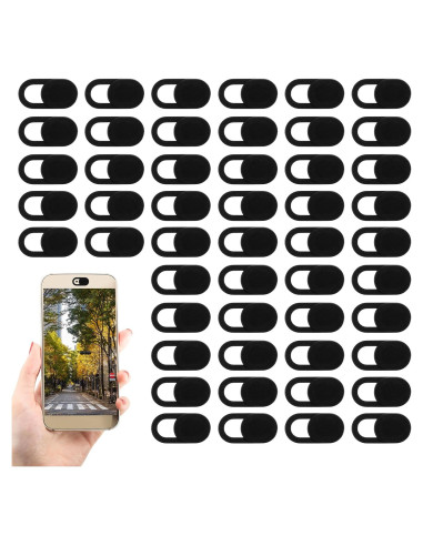 50 Deslizadores de Cubierta de Webcam QfwdfcTrenz Negros