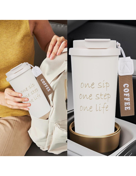 Taza de Café Aislada ZaoanHom 532 ml Cerámica Blanca