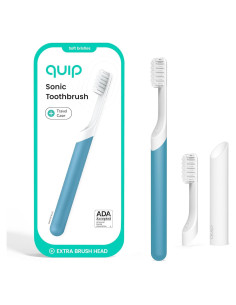 Cepillo de dientes eléctrico Quip Sonic con estuche viaje - Azul