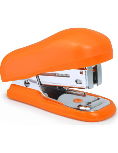 Grapadora Mini Rapesco 1410 Naranja 12 Hojas 1000 Grapas