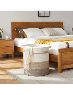 Cesta de Ropa Sucia OIAHOMY 80L Amarillo Gradiente 50.8x45.7cm 2