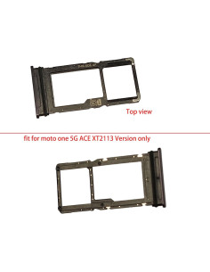 Bandeja de Tarjeta SIM Reemplazo Moto one 5G Ace XT2113 Gris 2