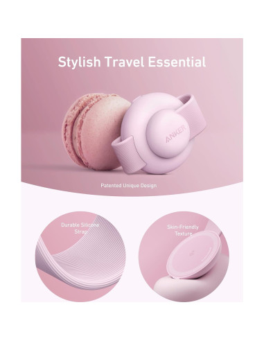 Cargador Inalámbrico 3-en-1 Anker MagGo UFO 15W Rosa