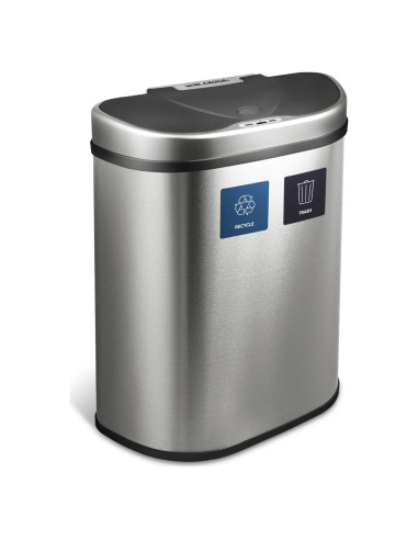 Papelera con Sensor Ninestars DZT-70-R3 70L Acero Inoxidable