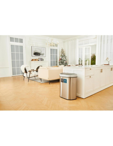 Papelera con Sensor Ninestars DZT-70-R3 70L Acero Inoxidable