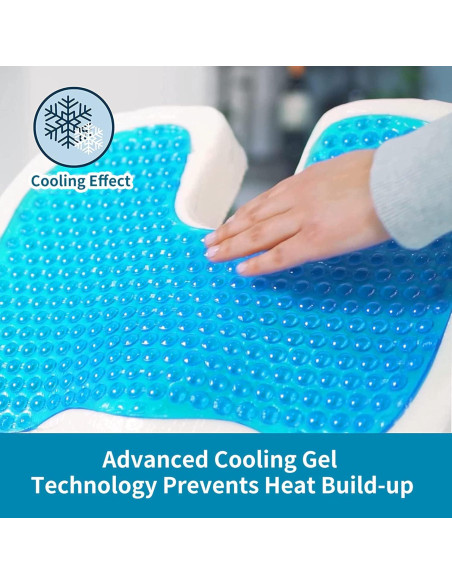 Cojín de Gel Refrigerante TEVEUNI para Asiento Ergonómico