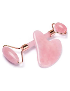 Set Rodillo de Jade y Gua Sha Aurphany para Cuidado Facial