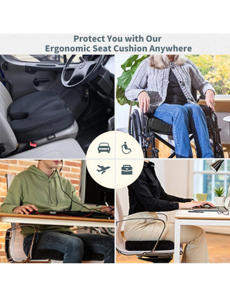 Cojín de Gel Refrigerante TEVEUNI para Asiento Ergonómico