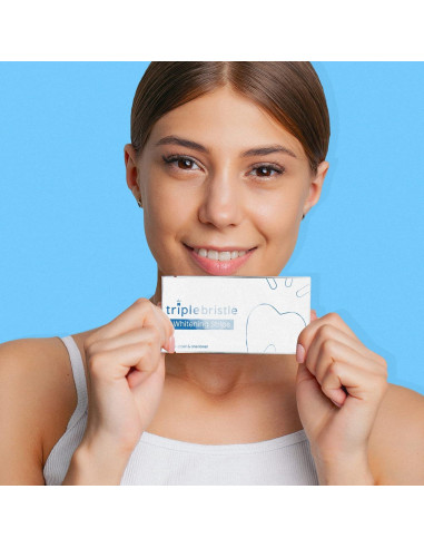 Tiras Blanqueadoras Triple Bristle - 14 Tiras, Sin Sensibilidad