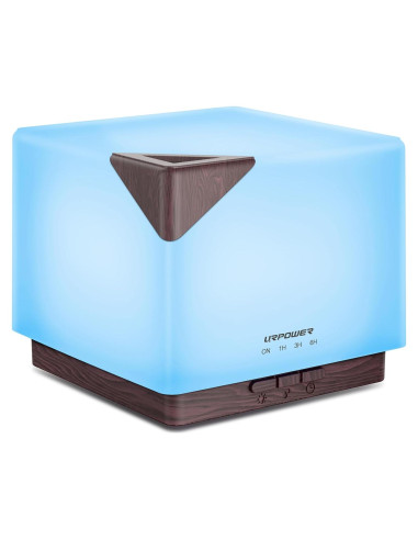 Difusor de Aceite Esencial URPOWER 700ml con Luz LED y Temporizador