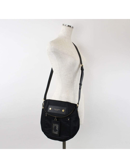 Bolso Cruzado de Nylon Marc Jacobs Preppy Negro 30x10x25cm