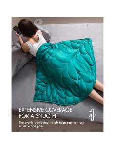 Manta con peso Kaisa 3.2 kg 104x135 cm Microfibra Verde 2