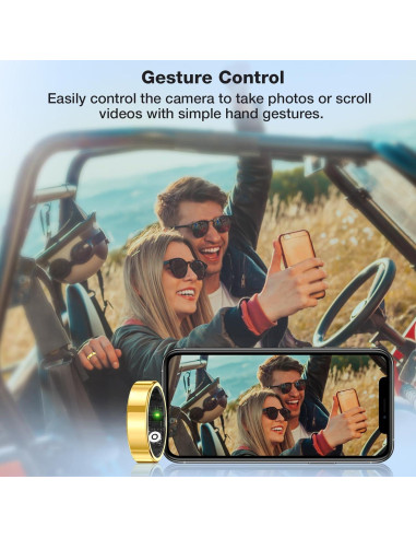Anillo Inteligente de Salud Oro 11 - Monitoreo Fitness y Sueño