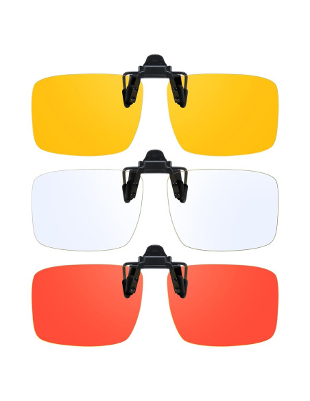 Gafas Clip-On Bloqueadoras de Luz Azul VIEWBETTER 3 Pcs