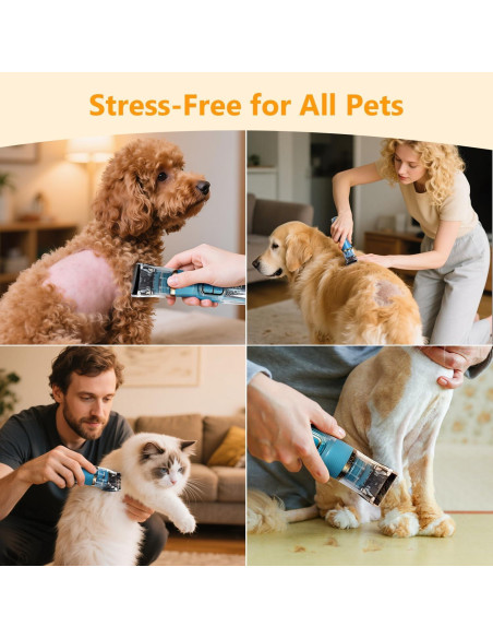 Cortadora Inalámbrica de Perros ZelingHTL G7 Titanio 55dB