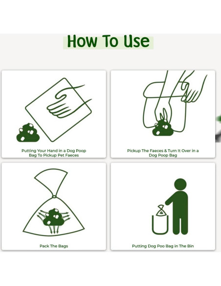 Bolsas de Poop Compostables PAWLINE - 270 Unidades Resistentes