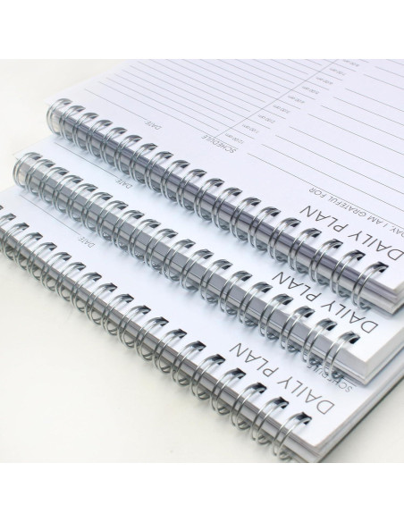 Planificador Diario 24 Horas KAICN - 3 Pcs, 16.5x24.9 cm