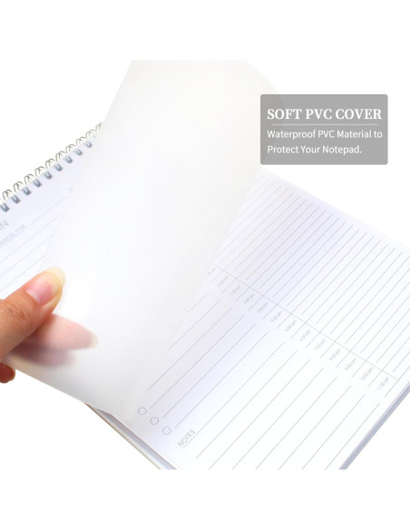 Planificador Diario 24 Horas KAICN - 3 Pcs, 16.5x24.9 cm