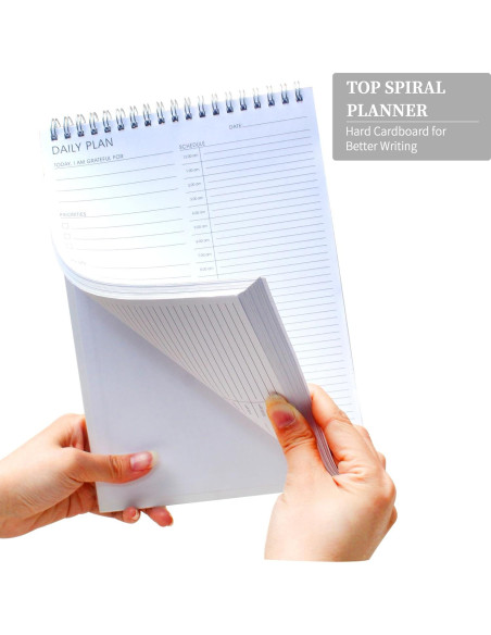 Planificador Diario 24 Horas KAICN - 3 Pcs, 16.5x24.9 cm