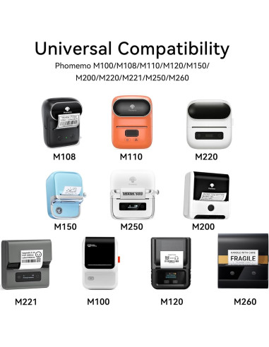 Etiquetas de Precio Autoadhesivas Phomemo 70x30mm - 100 Unidades