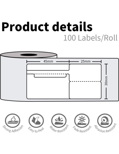Etiquetas de Precio Autoadhesivas Phomemo 70x30mm - 100 Unidades