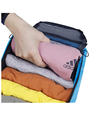 4 Cubos Organizadores de Viaje Gloppie Azul Panal Medianos