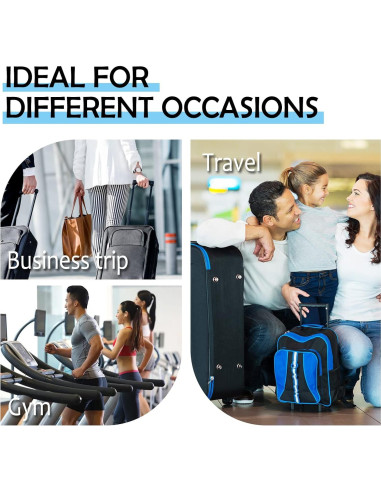 4 Cubos Organizadores de Viaje Gloppie Azul Panal Medianos