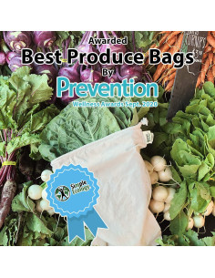 Bolsas Reutilizables Algodón Orgánico Simple Ecology - Juego de 6 2