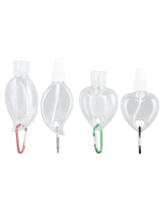 Botellas de Viaje Tiiyee 74ml con Llavero - Paquete de 4