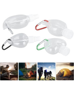 Botellas de Viaje Tiiyee 74ml con Llavero - Paquete de 4 2