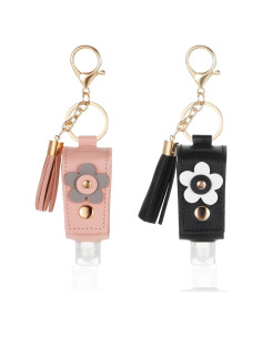 2 Botellas de Viaje Desinfectante 30ml con Soporte PU Zyghjort