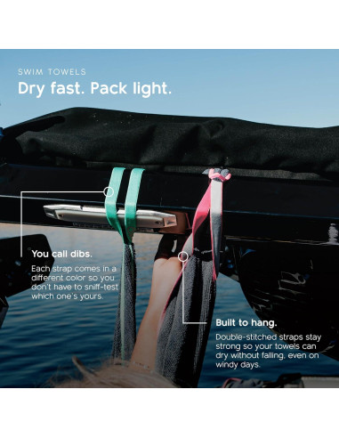 Set de 2 Toallas de Playa Microfibra MISSION 152x76 cm