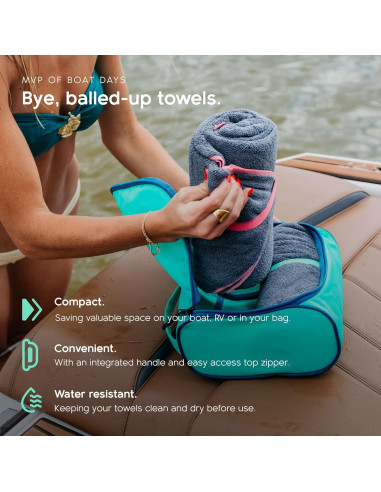 Set de 2 Toallas de Playa Microfibra MISSION 152x76 cm