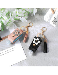 2 Botellas de Viaje Desinfectante 30ml con Soporte PU Zyghjort 2