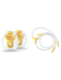Tazas de Recolección Manos Libres Medela + Tubos Reemplazo