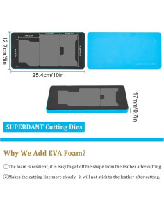 Troqueladora de Corte de Cuero SUPERDANT para Tarjetas 25.4x12.7cm 2